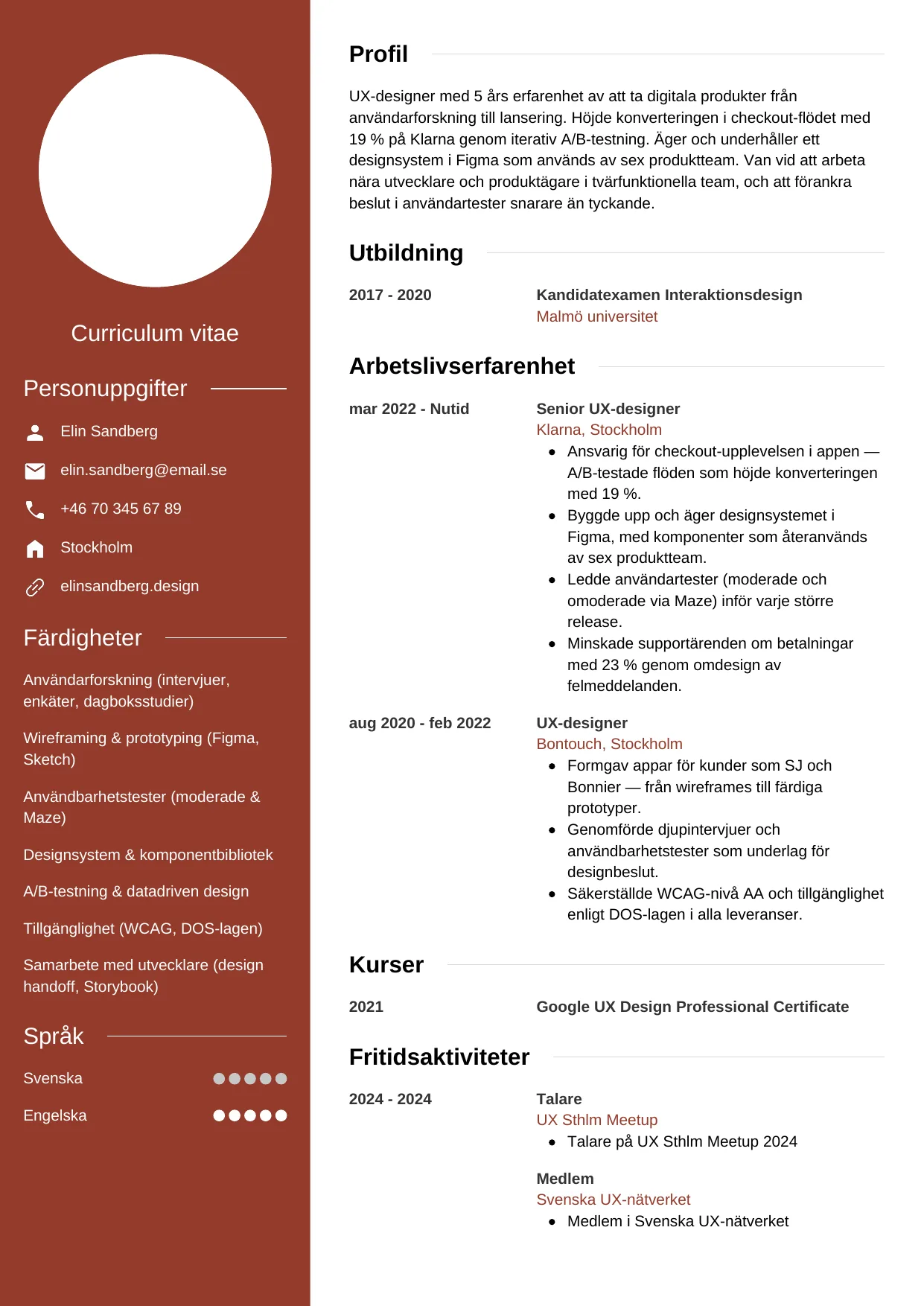 Moderna för UX-designer